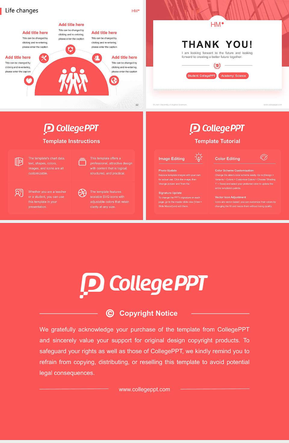 Munich University of Applied Sciences National Scholarship Defense PPT Template4:3 ratio PPT effect preview image4