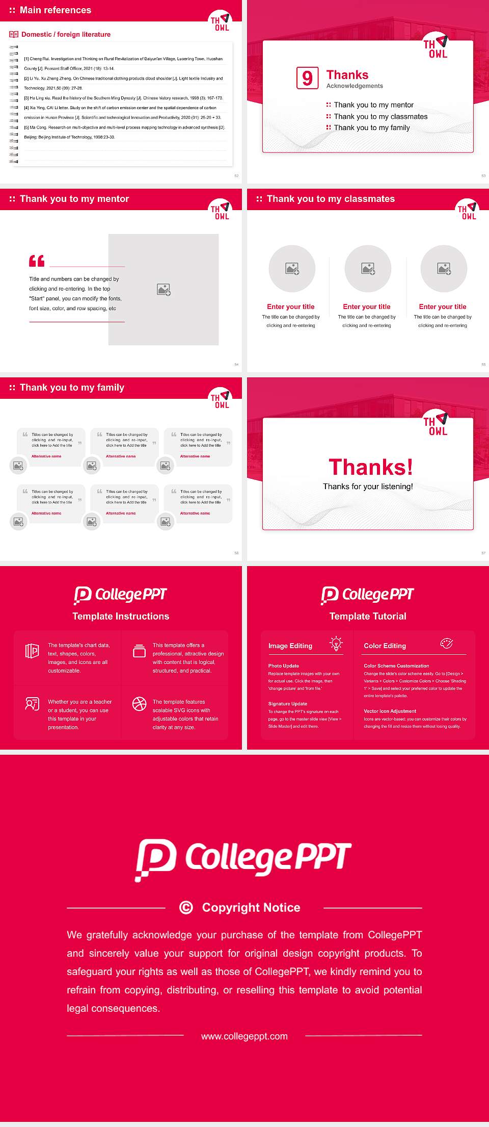 Ostwestfalen-Lippe University of Applied Sciences – Detmold campus Graduation Thesis Defense PPT Template4:3 ratio PPT effect preview image7