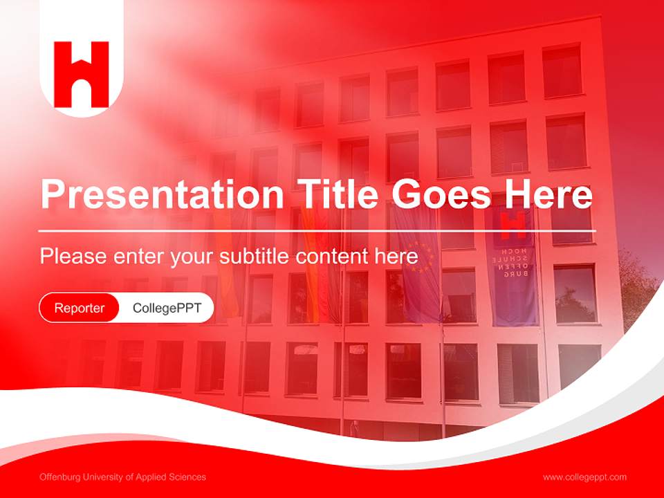 Offenburg University of Applied Sciences Lecture Sharing and Networking Event PPT Template4:3 ratio PPT effect preview image4