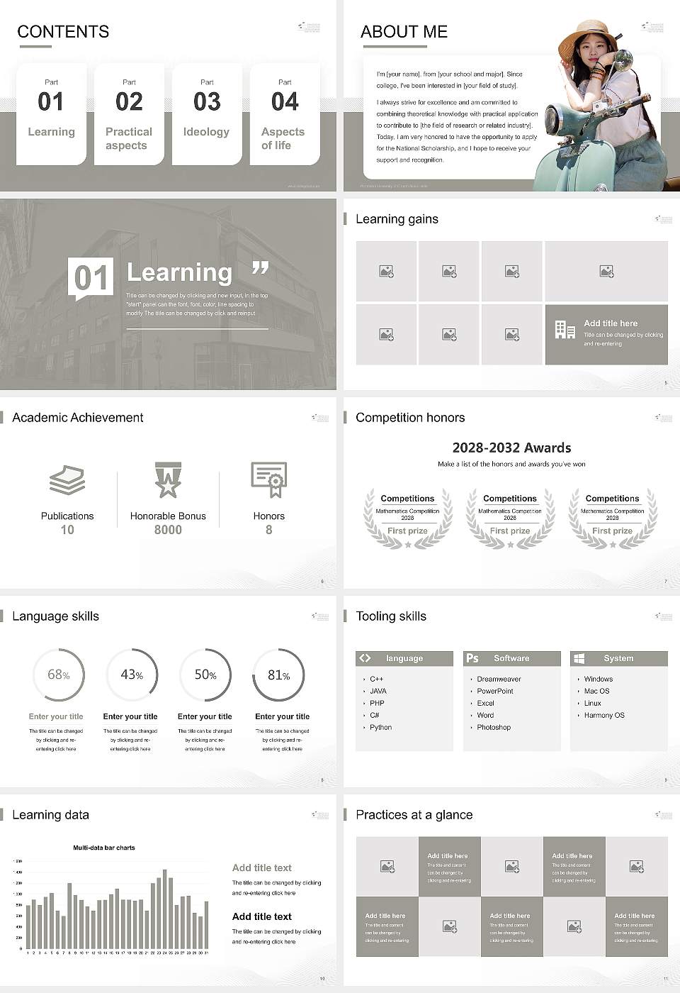 Protestant University of Church Music Halle National Scholarship Defense PPT Template16:9 ratio PPT effect preview image2