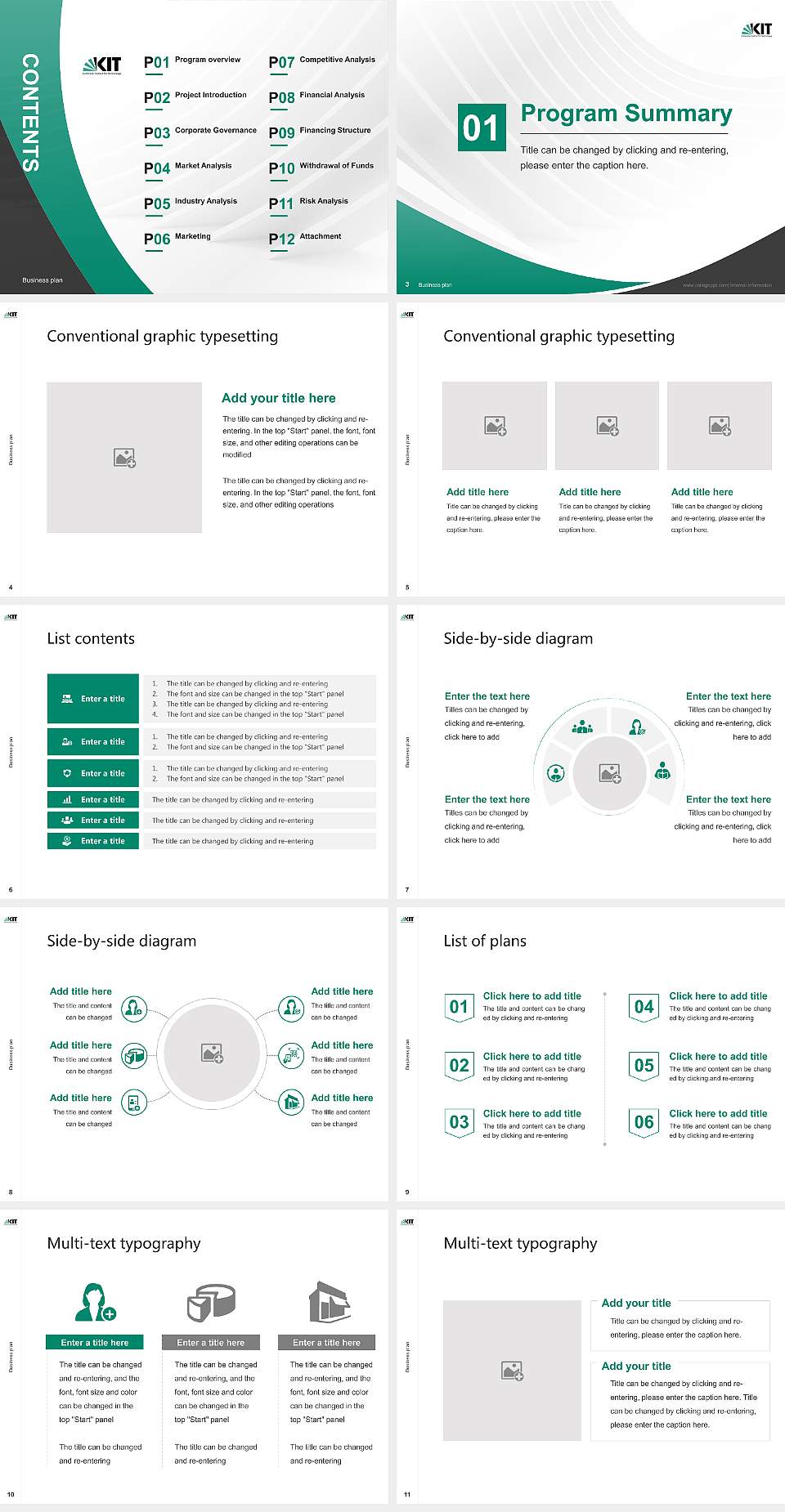 Karlsruhe Institute of Technology (KIT) Competition/Entrepreneurship Contest PPT Template4:3 ratio PPT effect preview image2