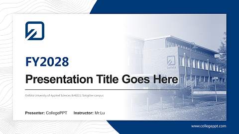 Ostfalia University of Applied Sciences – Salzgitter campus Academic Presentation/Research Findings Report PPT Template