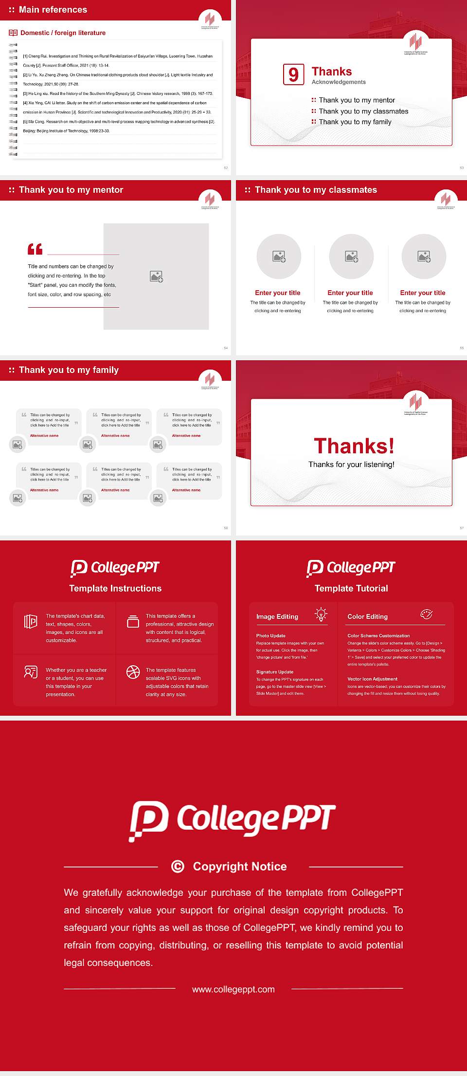 Ludwigshafen University of Business and Society Graduation Thesis Defense PPT Template4:3 ratio PPT effect preview image7