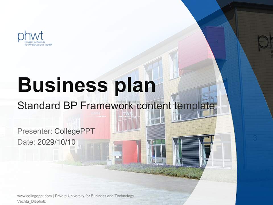 Private University for Business and Technology Vechta_Diepholz Competition/Entrepreneurship Contest PPT Template4:3 ratio PPT effect preview image9