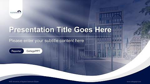 HSD University of Applied Sciences Döpfer Lecture Sharing and Networking Event PPT Template