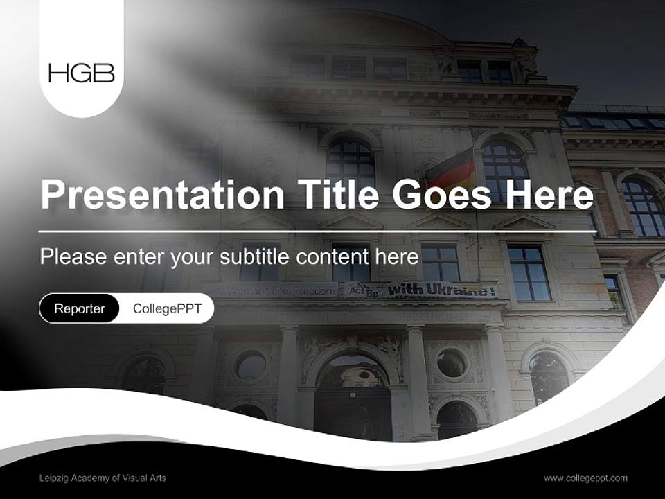 Leipzig Academy of Visual Arts Lecture Sharing and Networking Event PPT Template4:3 ratio PPT effect preview image4