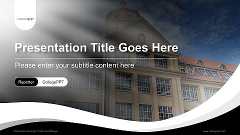 Karlsruhe University of Arts and Design Lecture Sharing and Networking Event PPT Template