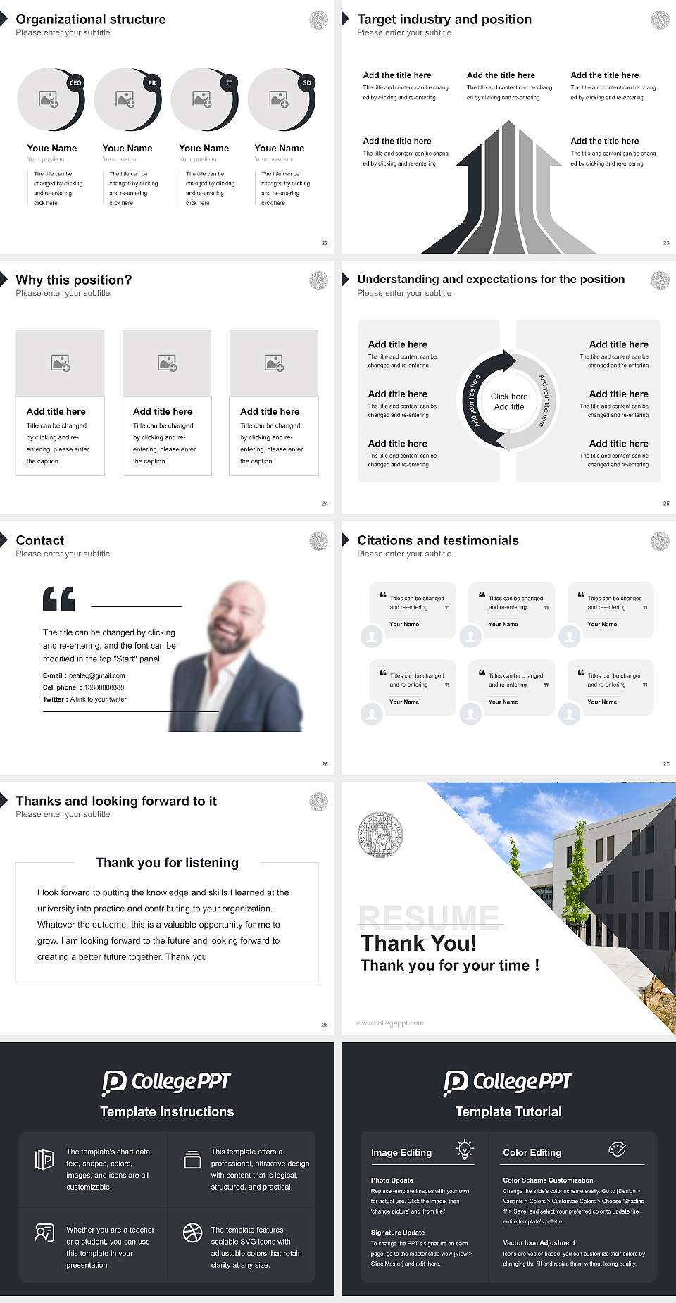 Leipzig University – Jahnallee campus Resume PPT Template4:3 ratio PPT effect preview image4