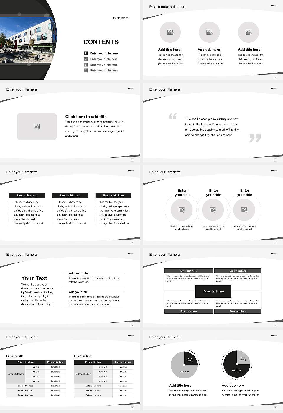 Potsdam University of Applied Sciences Course/Courseware Creation PPT Template16:9 ratio PPT effect preview image2