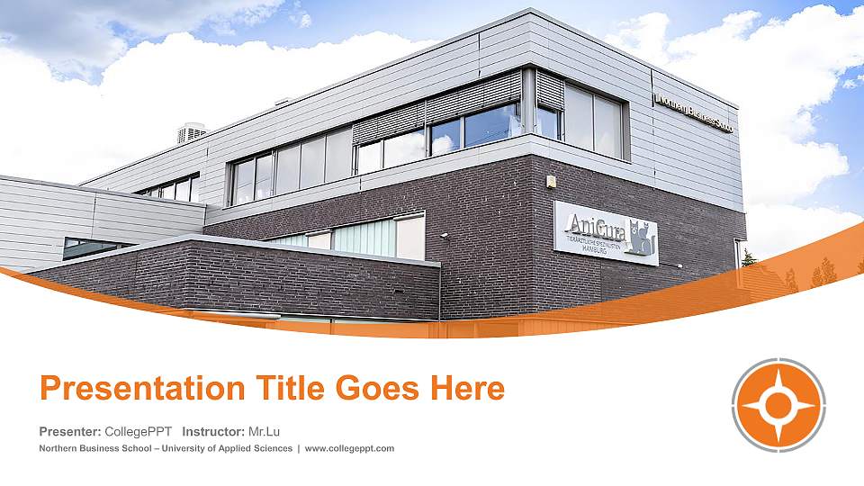 Northern Business School – University of Applied Sciences Course/Courseware Creation PPT Template16:9 ratio PPT effect preview image