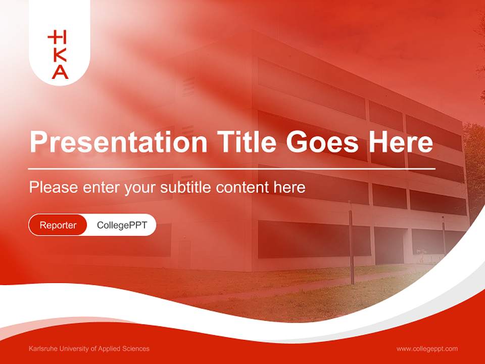 Karlsruhe University of Applied Sciences Lecture Sharing and Networking Event PPT Template4:3 ratio PPT effect preview image4