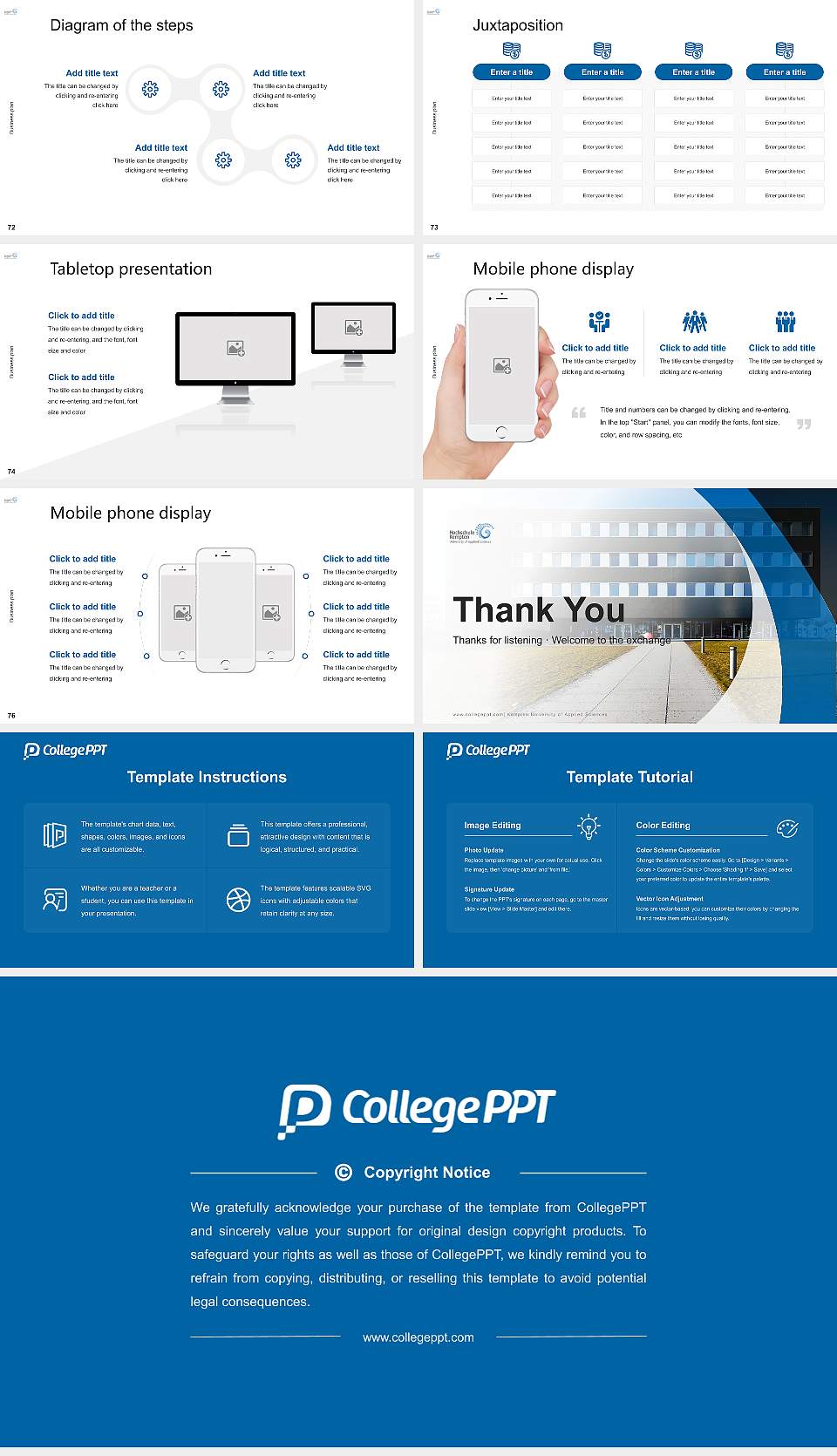 Kempten University of Applied Sciences Competition/Entrepreneurship Contest PPT Template16:9 ratio PPT effect preview image9