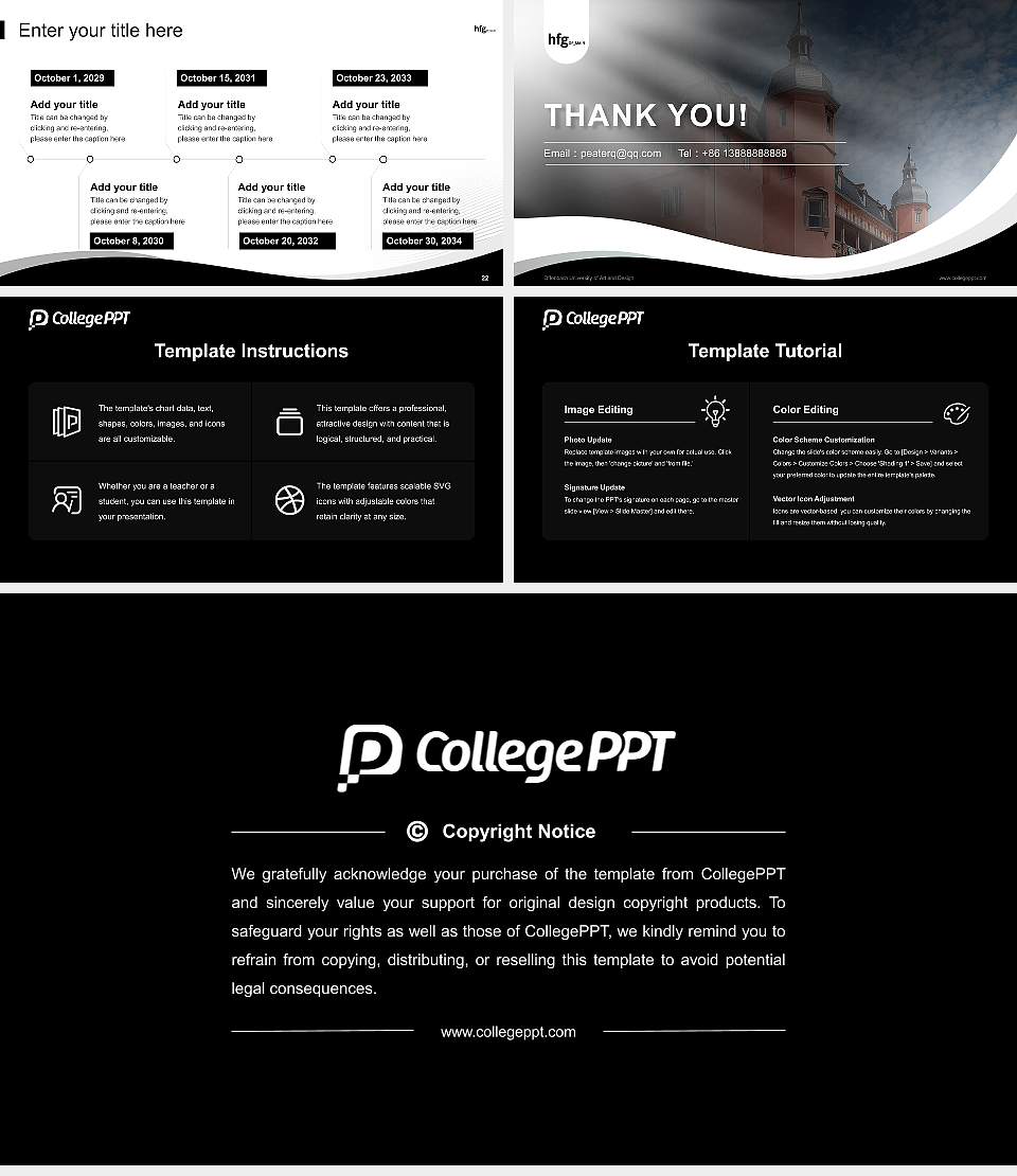 Offenbach University of Art and Design Lecture Sharing and Networking Event PPT Template16:9 ratio PPT effect preview image4