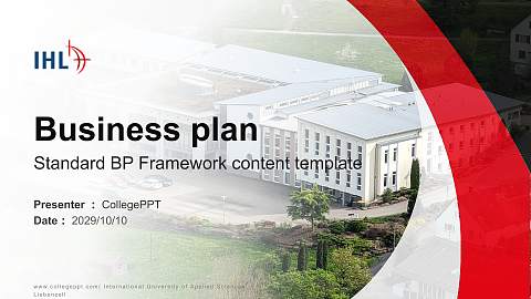 International University of Applied Sciences Liebenzell Competition/Entrepreneurship Contest PPT Template