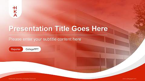 Karlsruhe University of Applied Sciences Lecture Sharing and Networking Event PPT Template