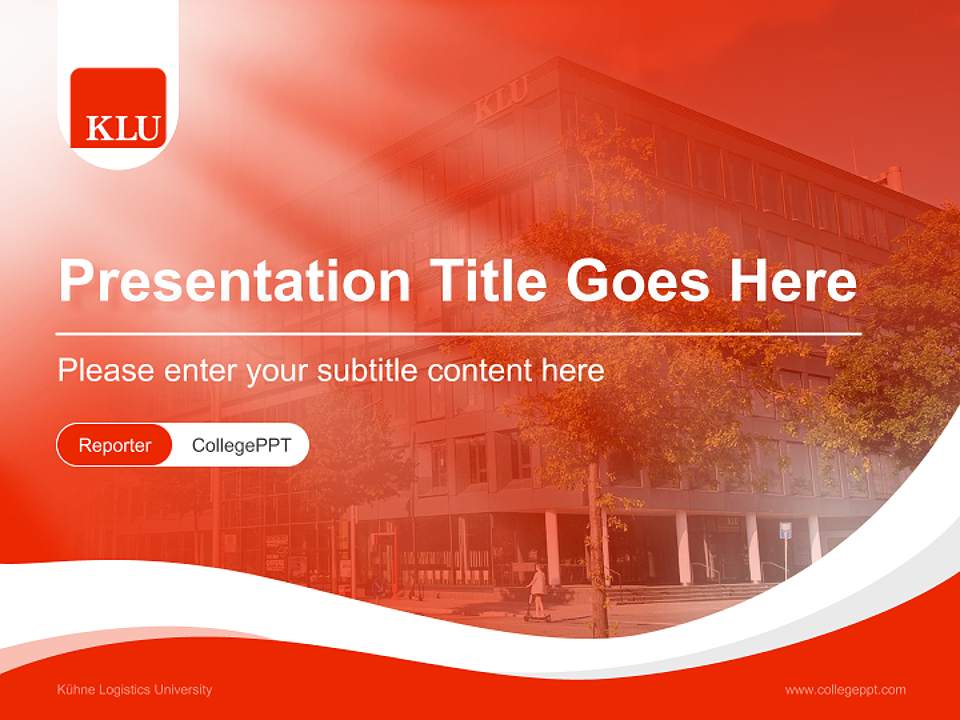 Kühne Logistics University Lecture Sharing and Networking Event PPT Template4:3 ratio PPT effect preview image4