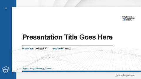 Justus Liebig University Giessen Thesis Proposal/Graduation Defense PPT Template