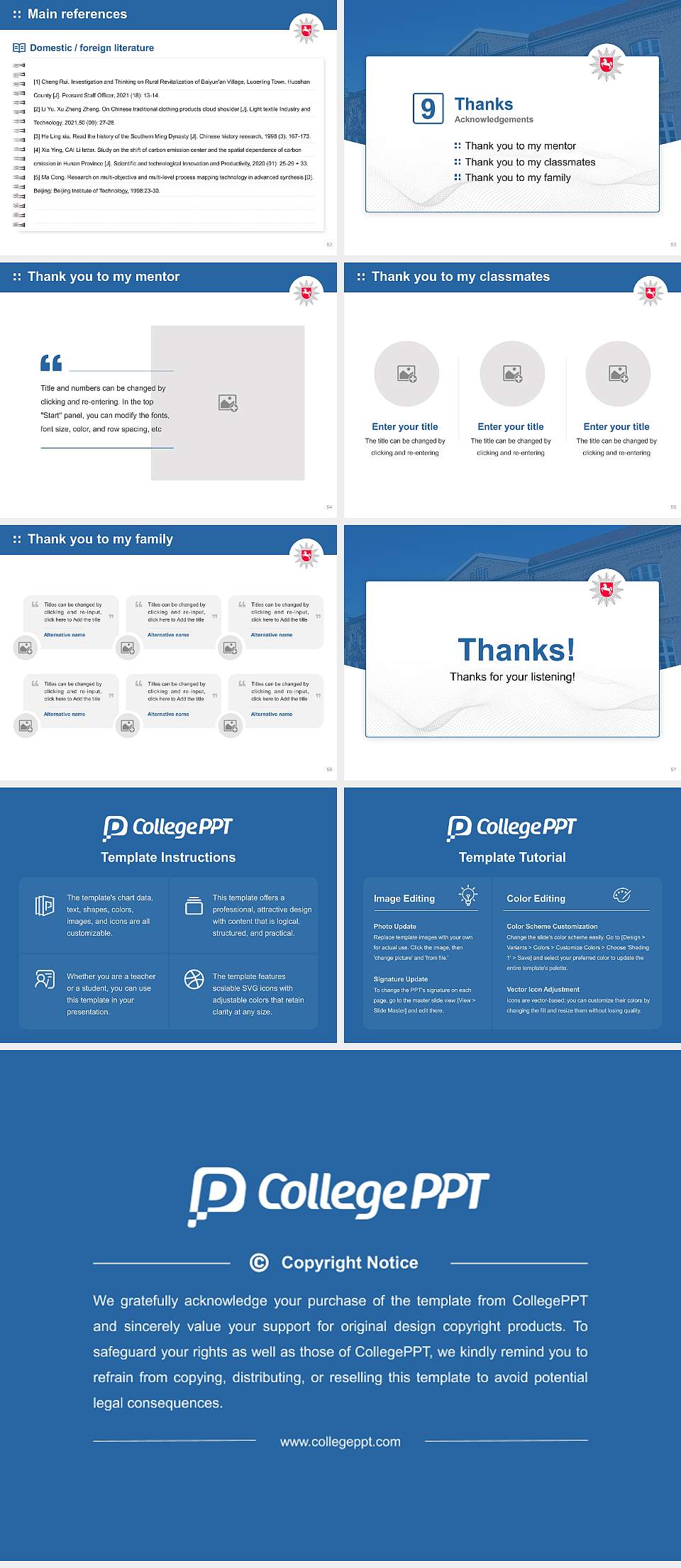Police Academy of Lower Saxony Graduation Thesis Defense PPT Template4:3 ratio PPT effect preview image7