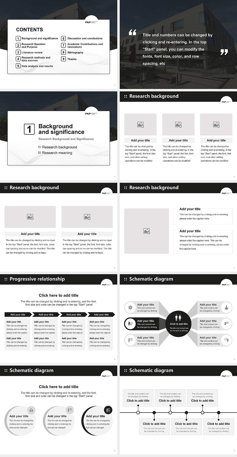 Potsdam University of Applied Sciences Graduation Thesis Defense PPT Template4:3 ratio PPT effect preview image2