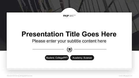 Potsdam University of Applied Sciences National Scholarship Defense PPT Template
