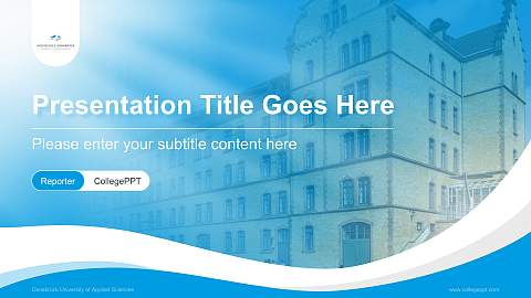 Osnabrück University of Applied Sciences Lecture Sharing and Networking Event PPT Template