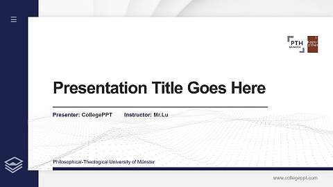 Philosophical-Theological University of Münster Thesis Proposal/Graduation Defense PPT Template