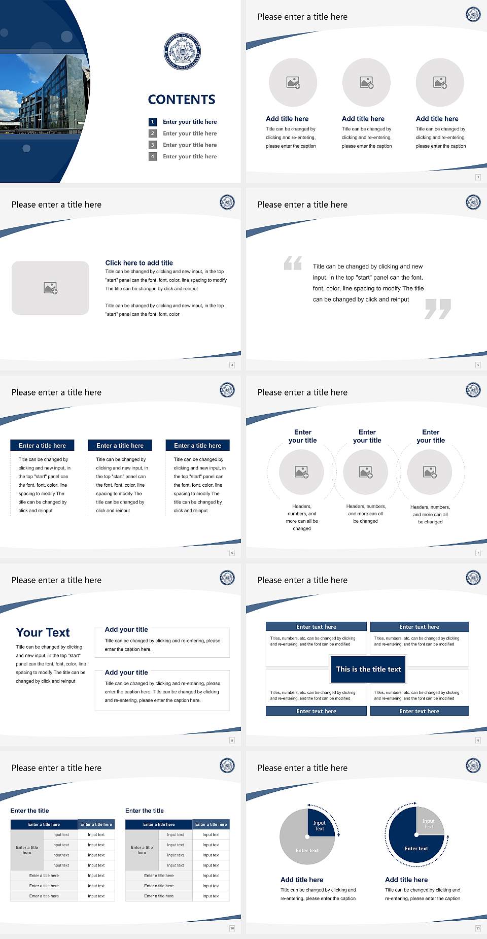 HSBA Hamburg School of Business Administration Course/Courseware Creation PPT Template4:3 ratio PPT effect preview image2