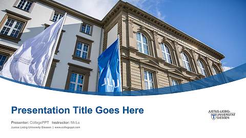 Justus Liebig University Giessen Course/Courseware Creation PPT Template