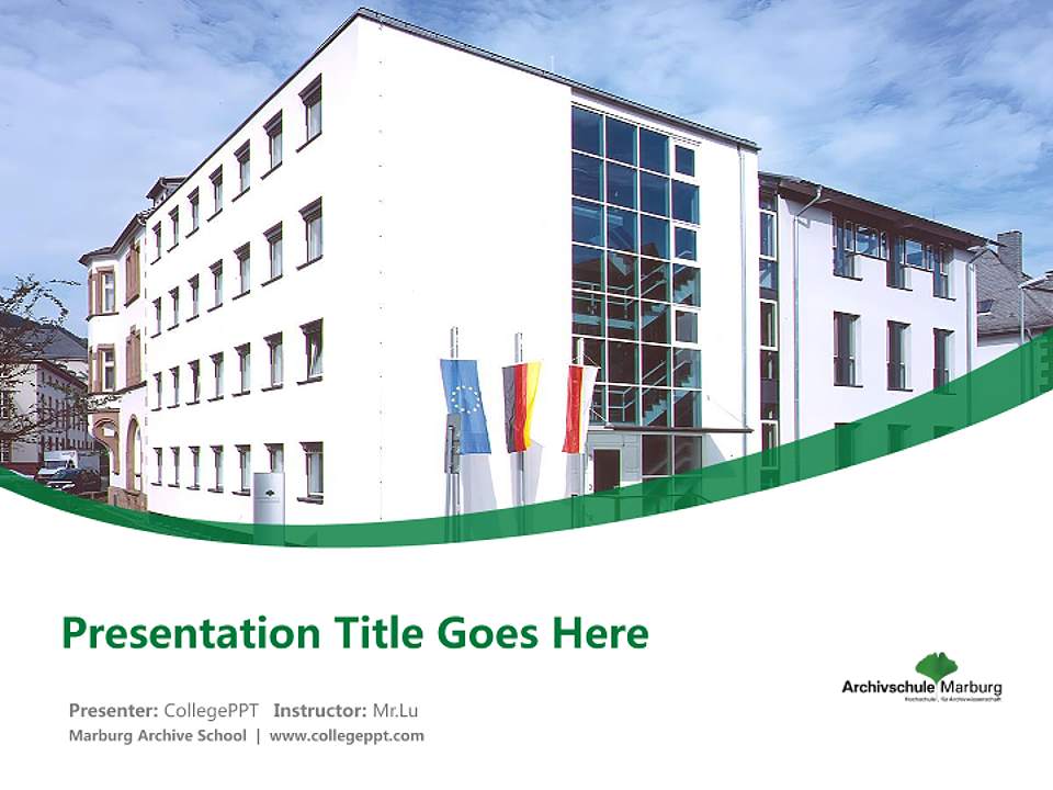 Marburg Archive School Course/Courseware Creation PPT Template4:3 ratio PPT effect preview image5