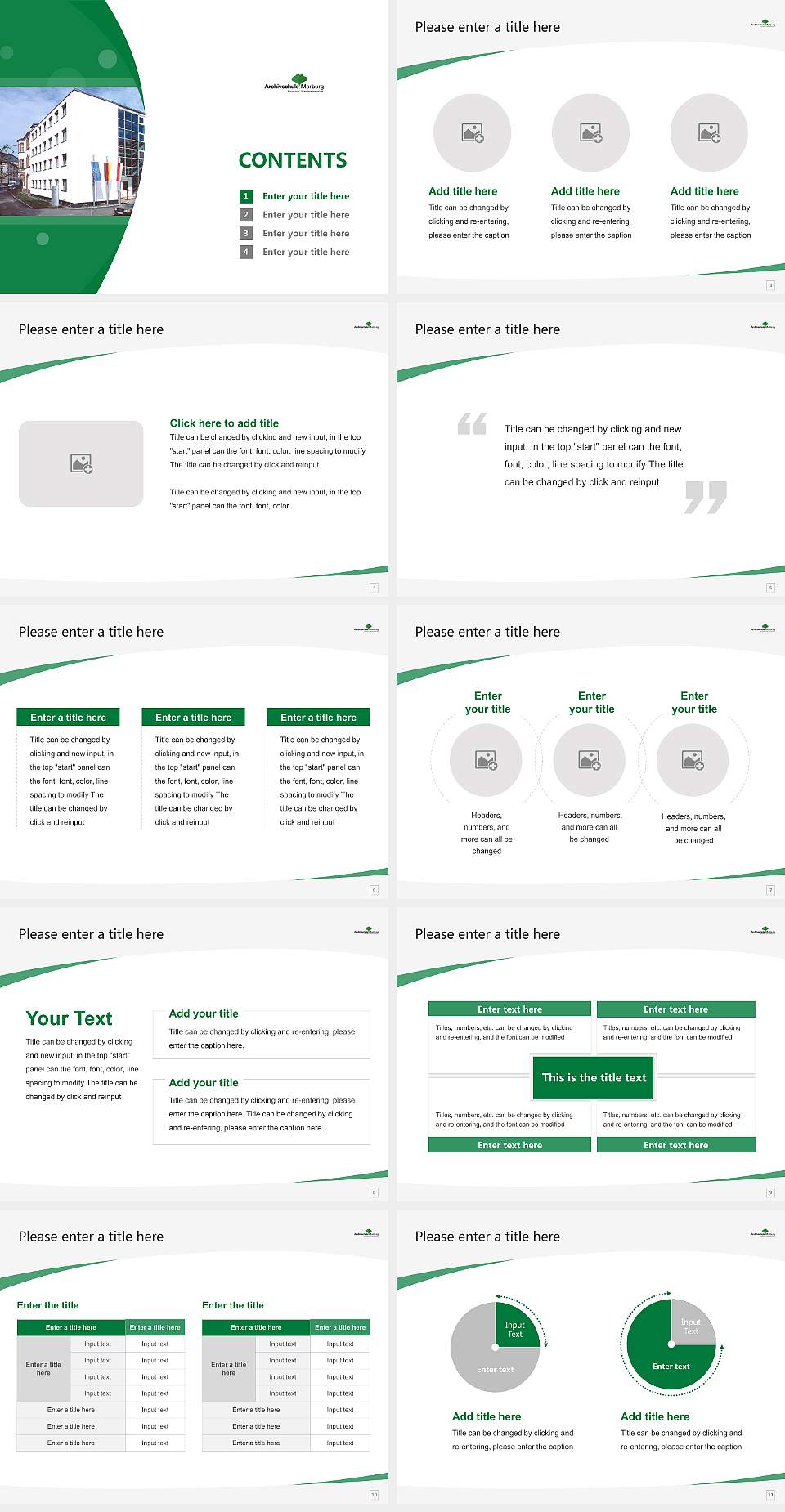 Marburg Archive School Course/Courseware Creation PPT Template4:3 ratio PPT effect preview image2