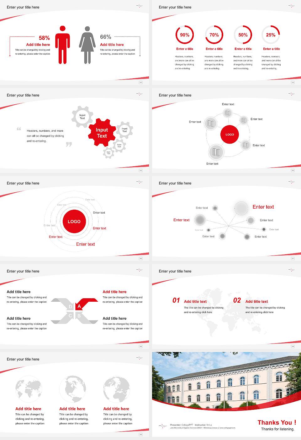 Jade University of Applied Sciences – Oldenburg campus Course/Courseware Creation PPT Template16:9 ratio PPT effect preview image4