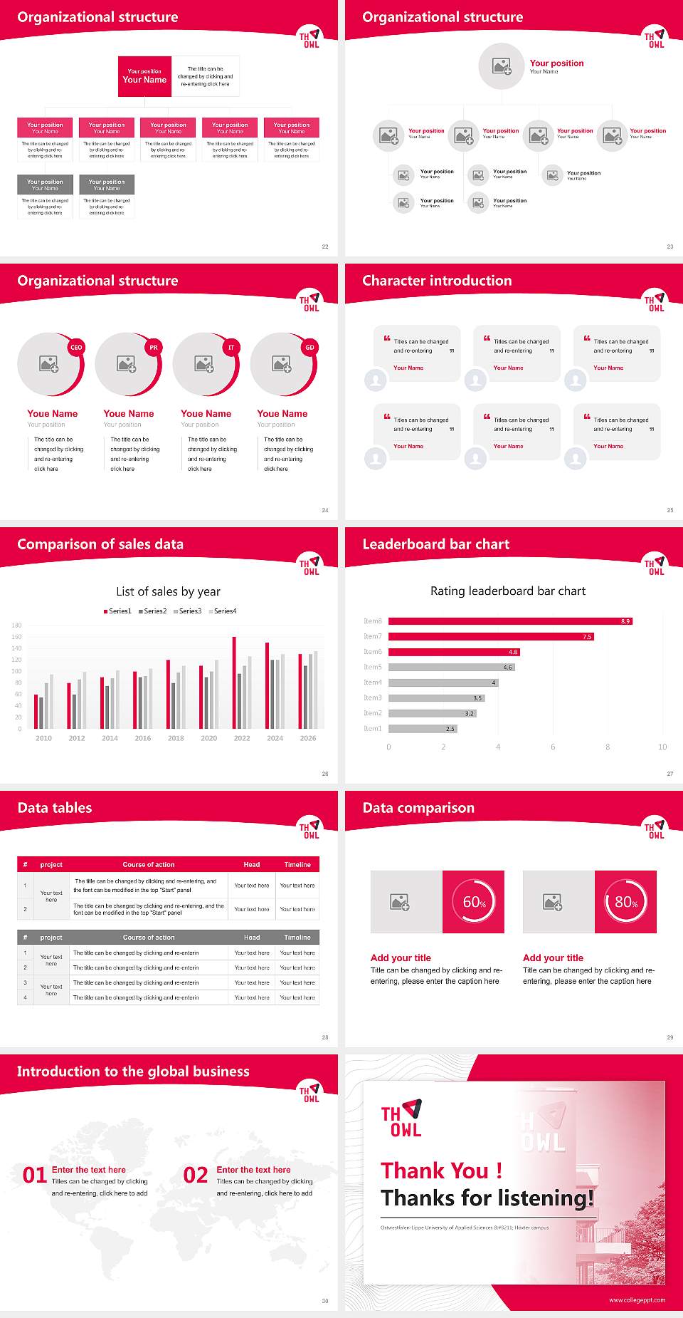 Ostwestfalen-Lippe University of Applied Sciences – Höxter campus Academic Presentation/Research Findings Report PPT Template4:3 ratio PPT effect preview image4
