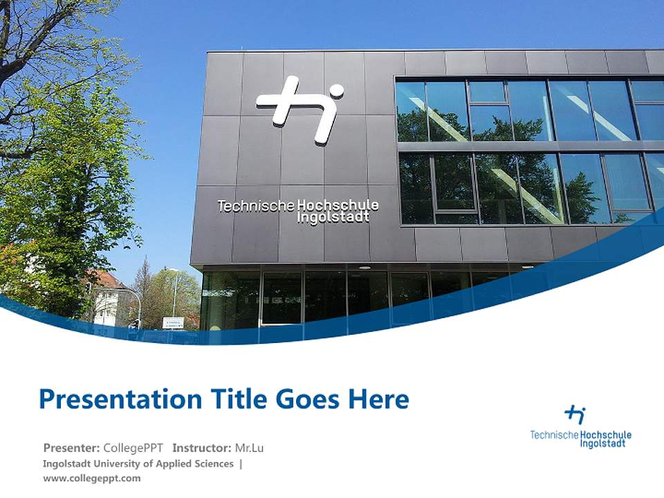 Ingolstadt University of Applied Sciences Course/Courseware Creation PPT Template4:3 ratio PPT effect preview image5