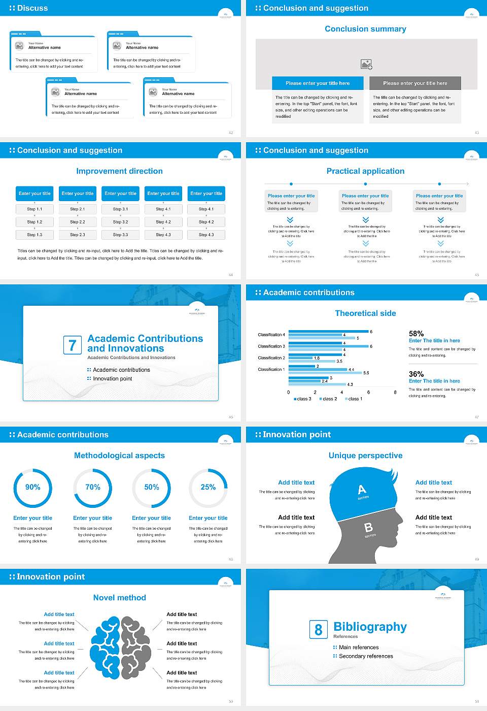 Osnabrück University of Applied Sciences Graduation Thesis Defense PPT Template16:9 ratio PPT effect preview image6