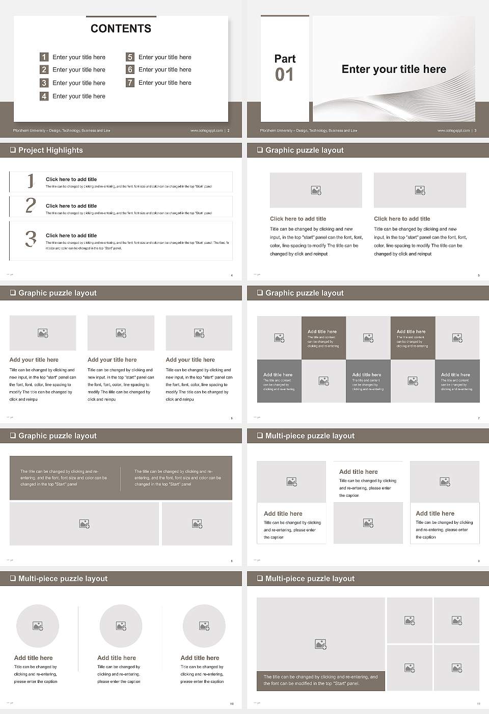 Pforzheim University – Design, Technology, Business and Law General PPT Template16:9 ratio PPT effect preview image2