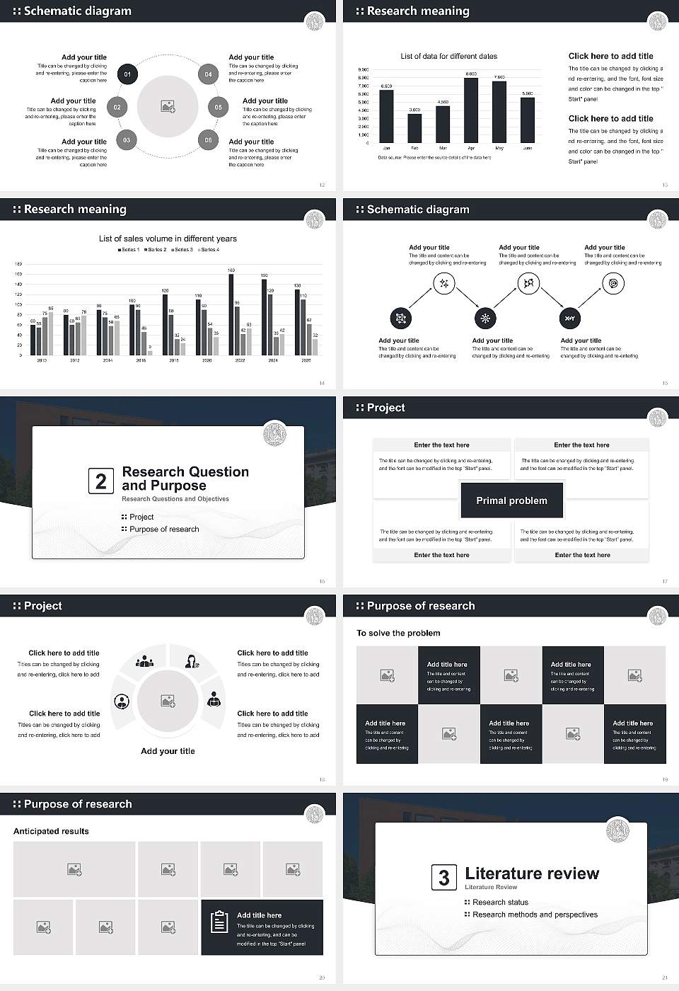 Leipzig University – Geisteswissenschaftliches Zentrum campus Graduation Thesis Defense PPT Template16:9 ratio PPT effect preview image3