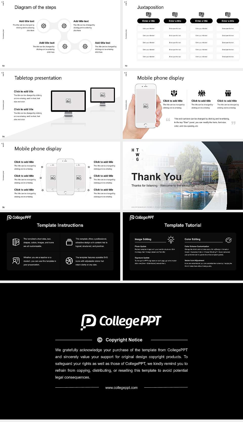 Konstanz University of Applied Sciences Competition/Entrepreneurship Contest PPT Template16:9 ratio PPT effect preview image9