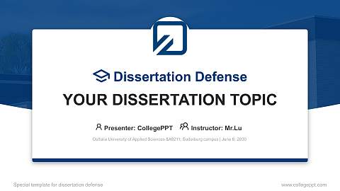 Ostfalia University of Applied Sciences – Suderburg campus Graduation Thesis Defense PPT Template