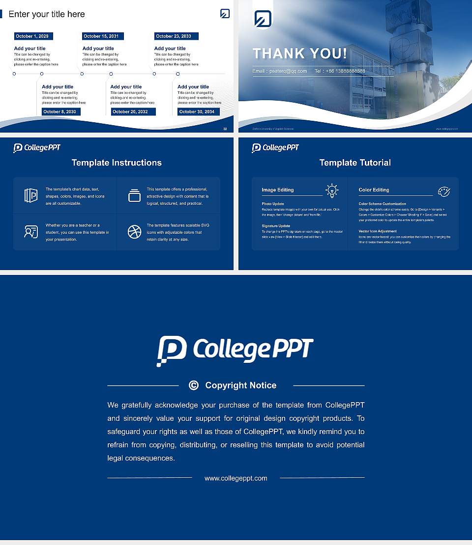 Ostfalia University of Applied Sciences Lecture Sharing and Networking Event PPT Template16:9 ratio PPT effect preview image4