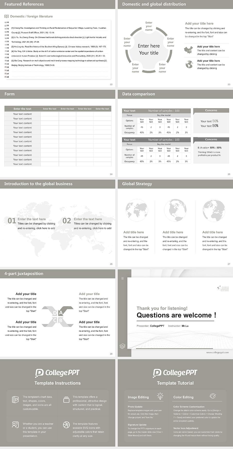 Protestant University of Church Music Halle Thesis Proposal/Graduation Defense PPT Template4:3 ratio PPT effect preview image4