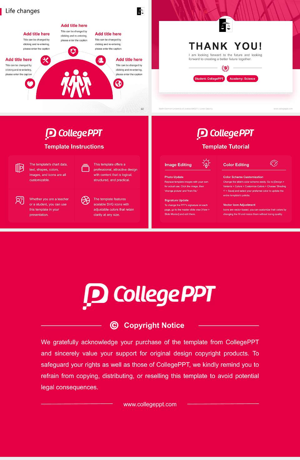 North German University of Justice – Lower Saxony National Scholarship Defense PPT Template4:3 ratio PPT effect preview image4