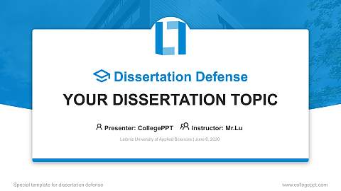 Leibniz University of Applied Sciences Graduation Thesis Defense PPT Template