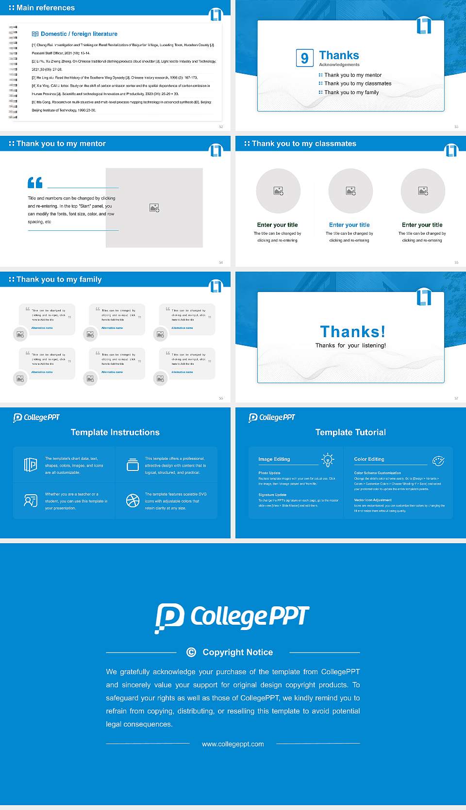 Leibniz University of Applied Sciences Graduation Thesis Defense PPT Template16:9 ratio PPT effect preview image7