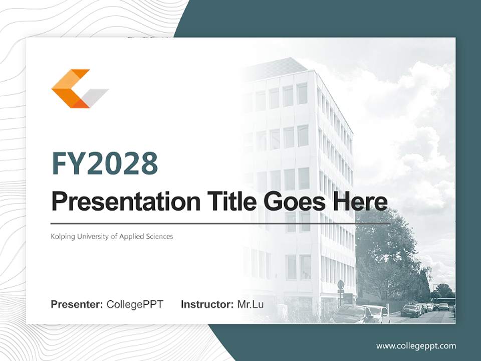 Kolping University of Applied Sciences Academic Presentation/Research Findings Report PPT Template4:3 ratio PPT effect preview image5