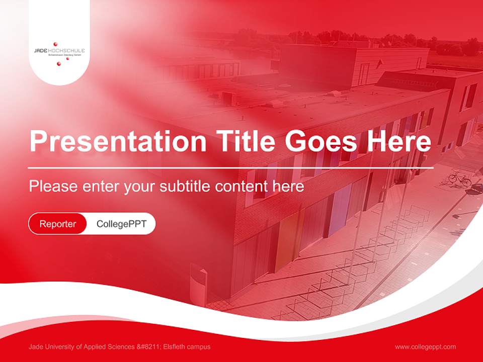 Jade University of Applied Sciences – Elsfleth campus Lecture Sharing and Networking Event PPT Template4:3 ratio PPT effect preview image4