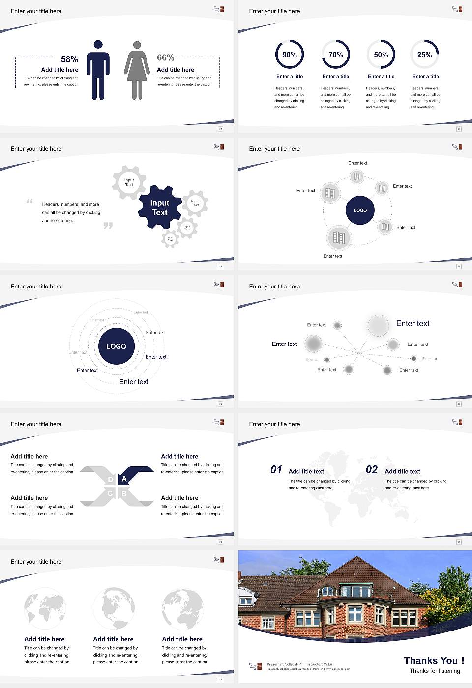 Philosophical-Theological University of Münster Course/Courseware Creation PPT Template16:9 ratio PPT effect preview image4