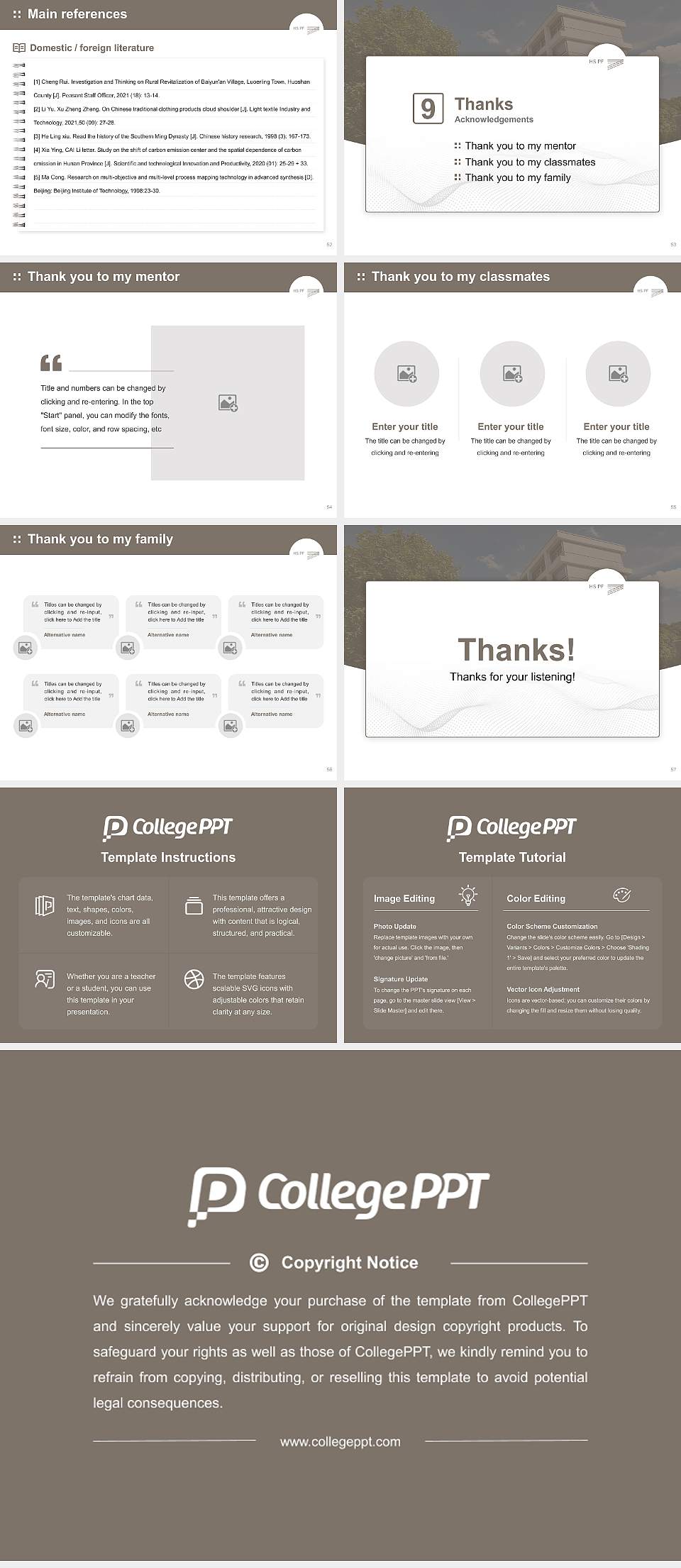 Pforzheim University – Design, Technology, Business and Law Graduation Thesis Defense PPT Template4:3 ratio PPT effect preview image7
