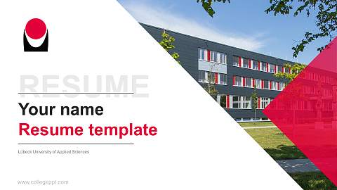 Lübeck University of Applied Sciences Resume PPT Template