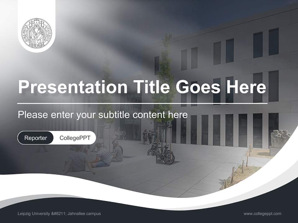 Leipzig University – Jahnallee campus Lecture Sharing and Networking Event PPT Template4:3 ratio PPT effect preview image4