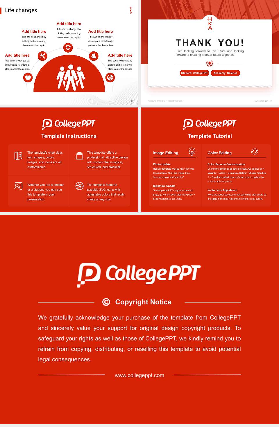 Karlsruhe University of Applied Sciences National Scholarship Defense PPT Template4:3 ratio PPT effect preview image4